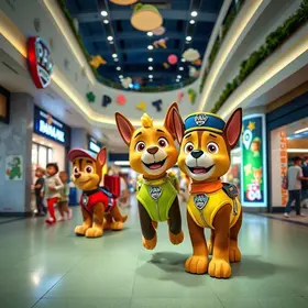 passeio da Patrulha Canina no Shopping Metrô Itaquera