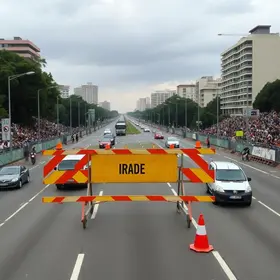 interdição de vias em Itaquera